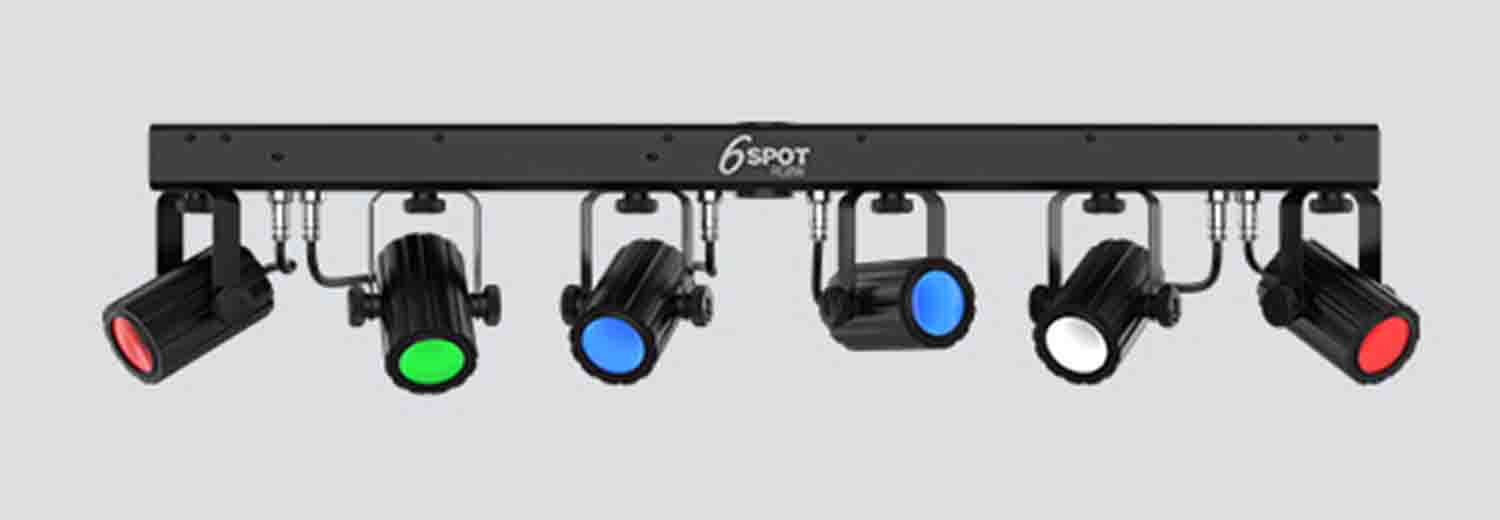 Chauvet DJ 6SPOT RGBW, High Intensity Quad Color (RGBW) LED Effect Lighting - Hollywood DJ