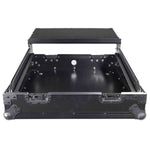 ProX XS-19MIXLTBL DJ Mixer Case, 10U Top Mount 19 Inch Slanted - Black on Black - Hollywood DJ