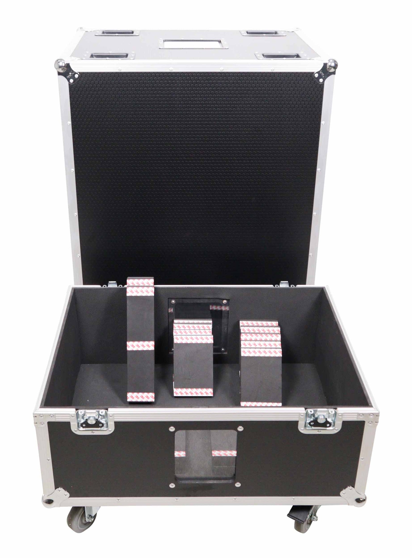 ProX XS-SP523022W, Universal Line Array Speaker Flight Case fits 4x RCF HDL30, HDL20, JBL SRX910LA, DAS SARA100 - Hollywood DJ