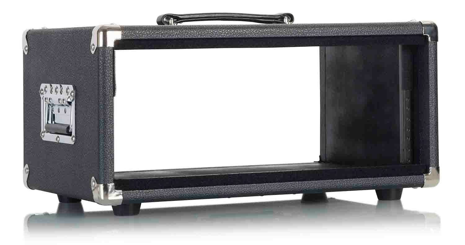 Gator Cases GR-RETRORACK-4BK Vintage Amp Vibe Rack Case - 4U Black - Hollywood DJ