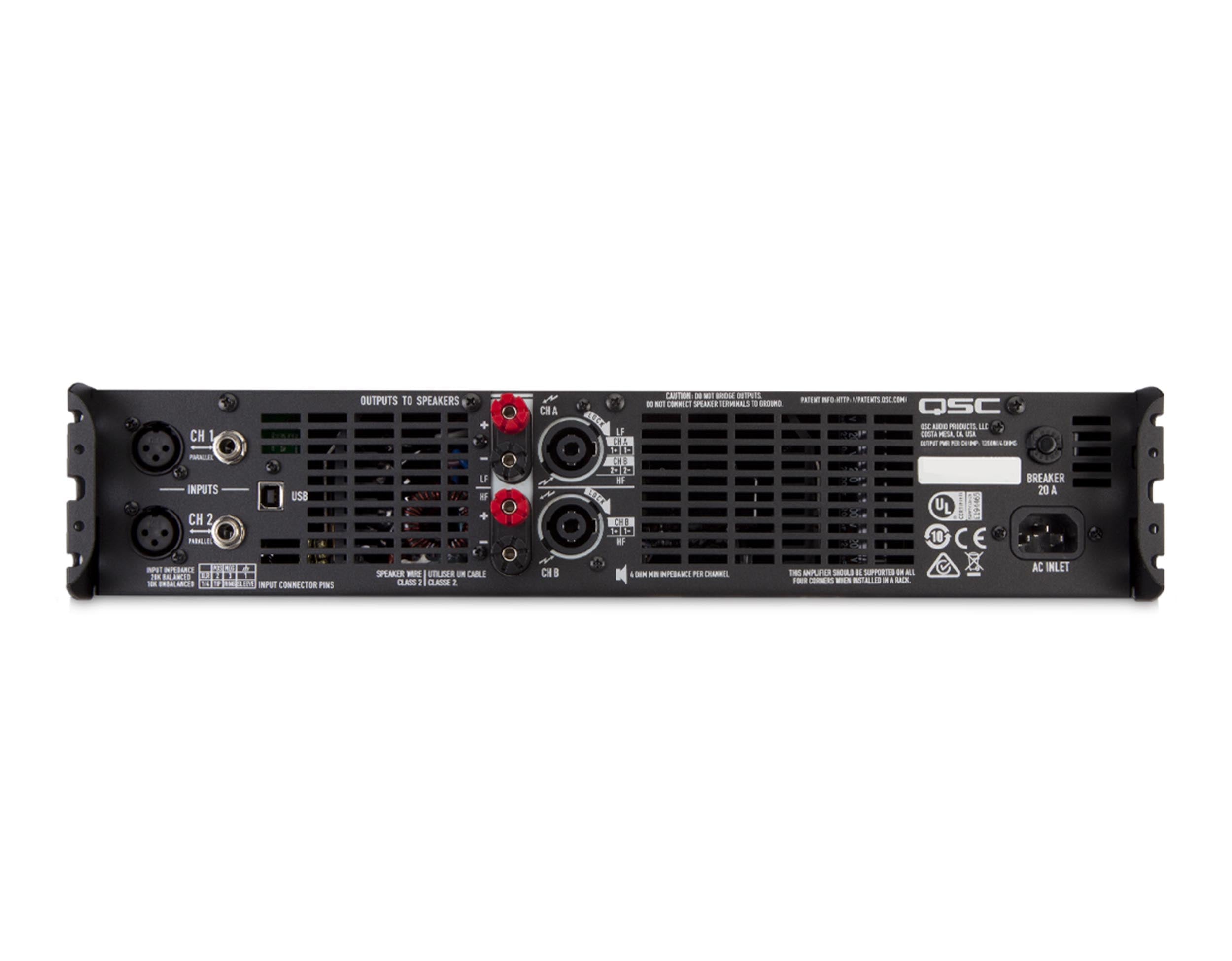 QSC GXD8 Professional Power Amplifier with DSP - Hollywood DJ