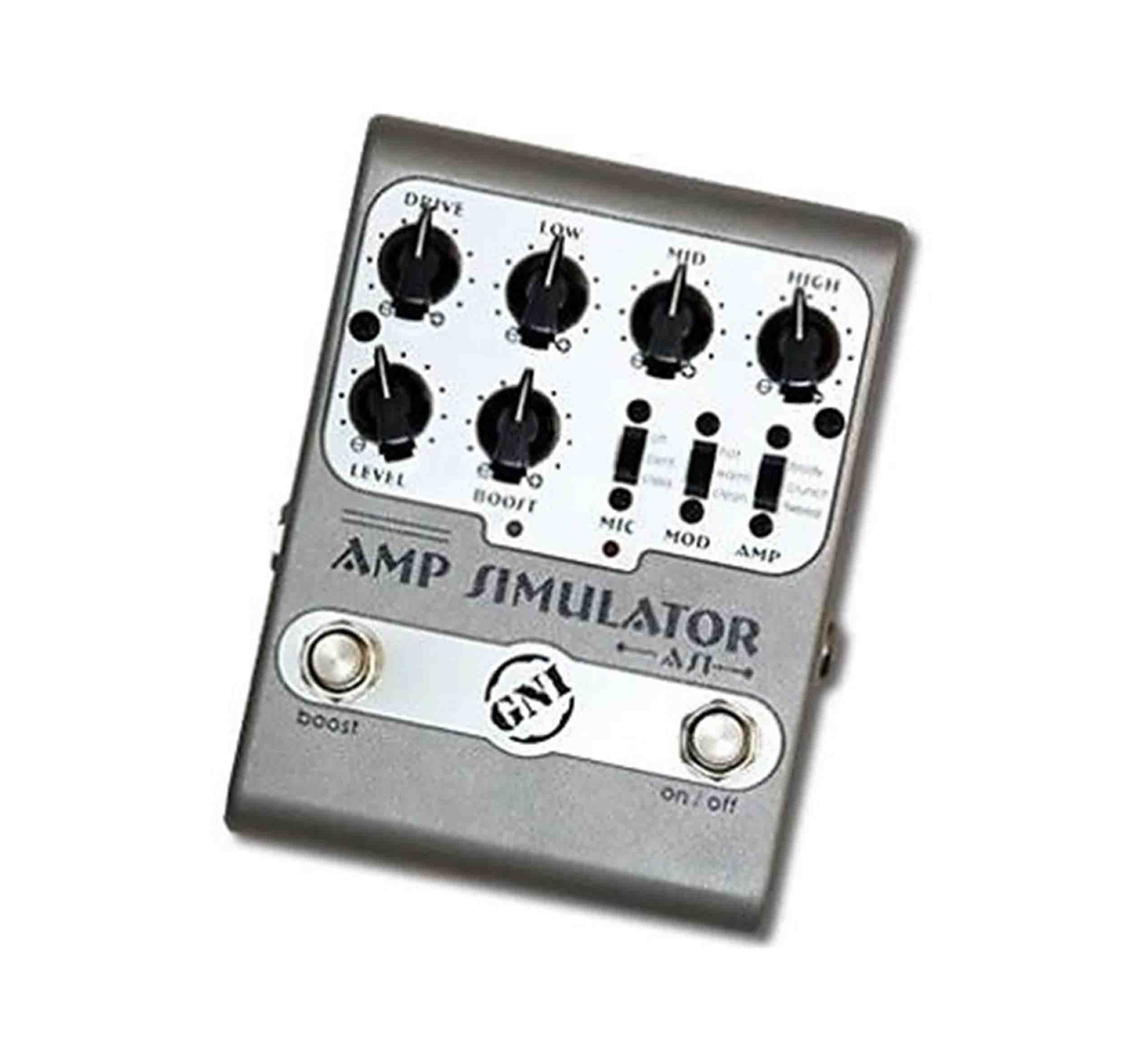 GNI AS1 Amp Simulator Clean Boost Guitar Effect Pedal - Hollywood DJ