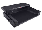 ProX XS-RANEFOUR WLTBL LED ATA Flight Style Road Case for RANE Four DJ Controller with 1U Rack Space and Wheels - Black Finish - Hollywood DJ