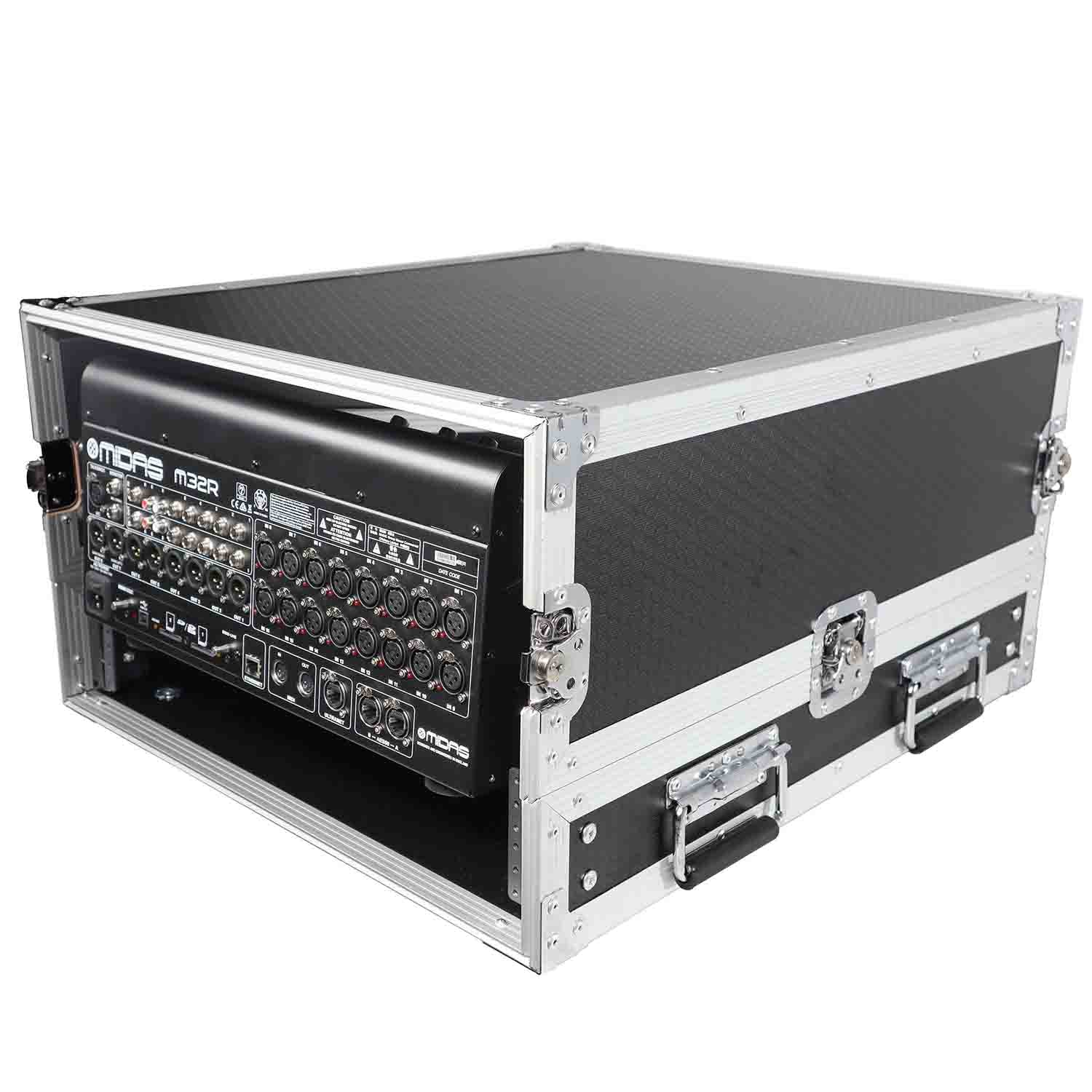 ProX T-2MRSS13ULT DJ Combo Flight Case For 13U Top Mixer-DJ and 2U Rack With Laptop Shelf ProX Cases