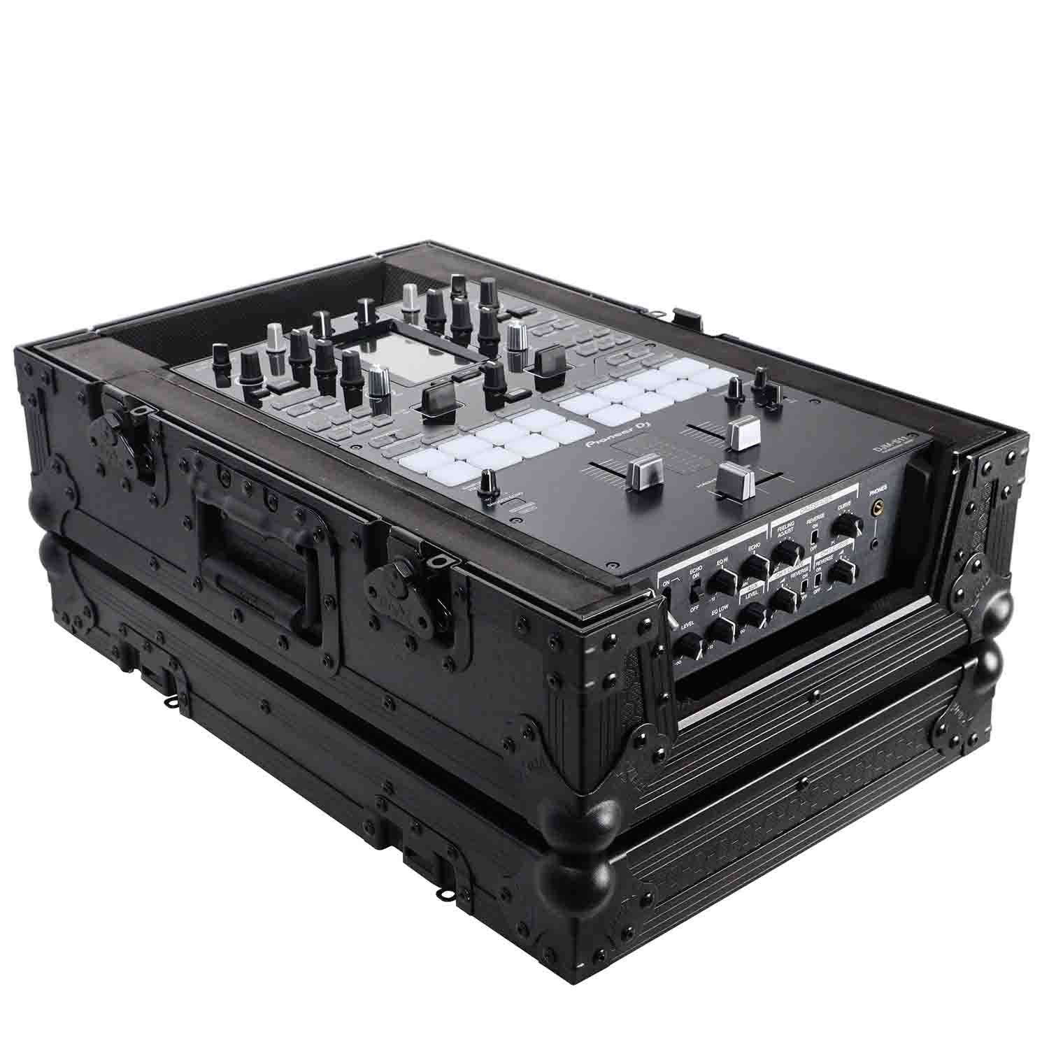 ProX Cases XS-DJMS11BL DJ Flight Case for Pioneer DJM-S11 Mixer - Black on Black - Hollywood DJ