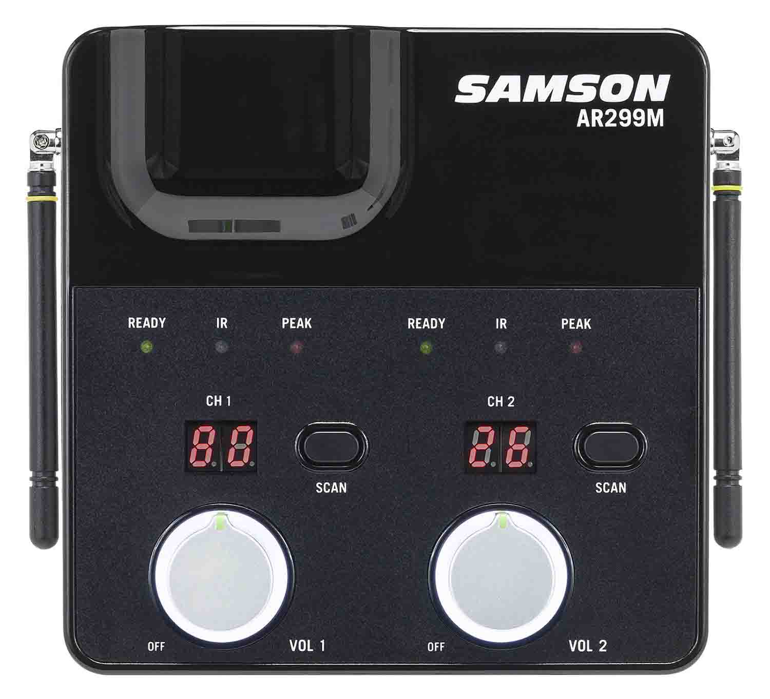 Samson SWC288MPR-K Concert 288m Presentation Dual-Channel Wireless Lavalier and Headset Microphone System - Hollywood DJ