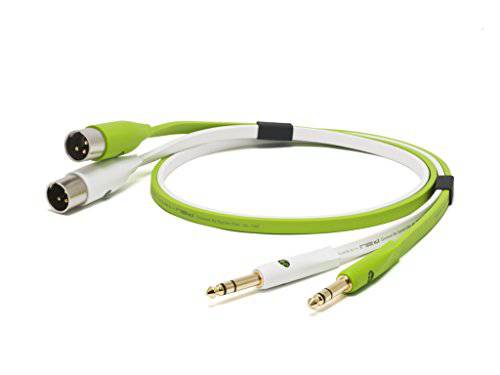 Oyaide DJ Cbale 1/4" TRS to XLR Male Class B TXM Cable 2m Green - Hollywood DJ