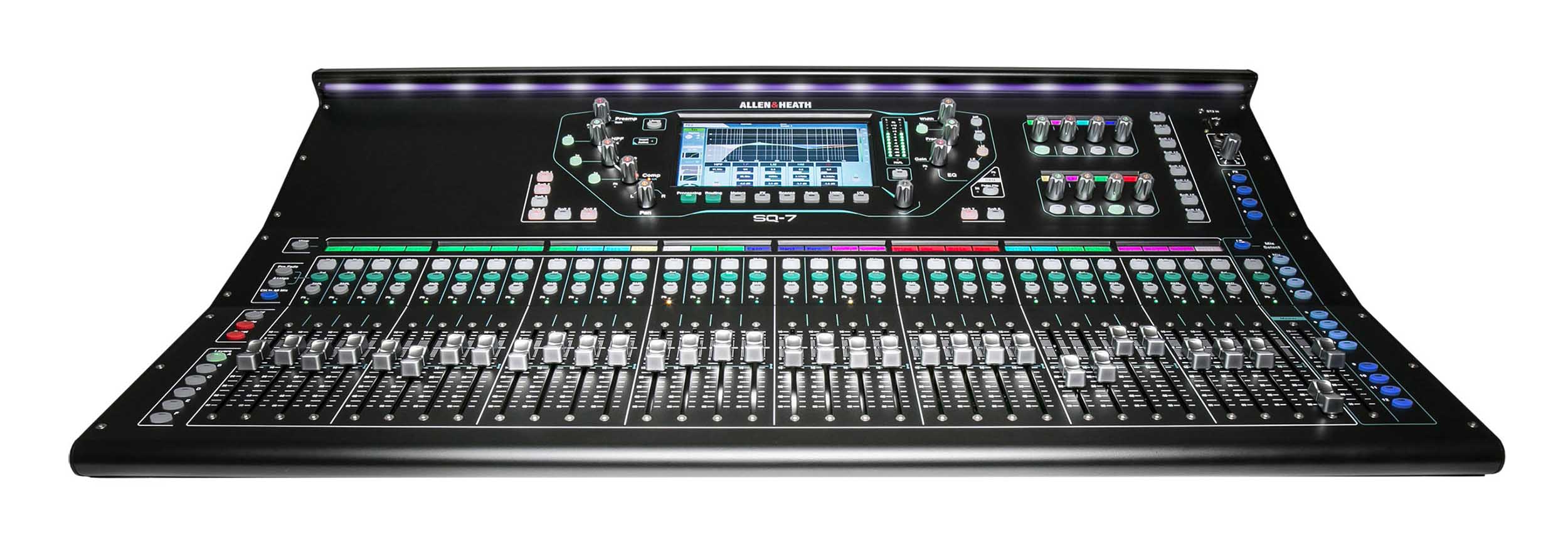 Allen & Heath AH-SQ-7 48-Channel and 36-Bus Digital Mixer with 32+1 Motorized Faders - Hollywood DJ