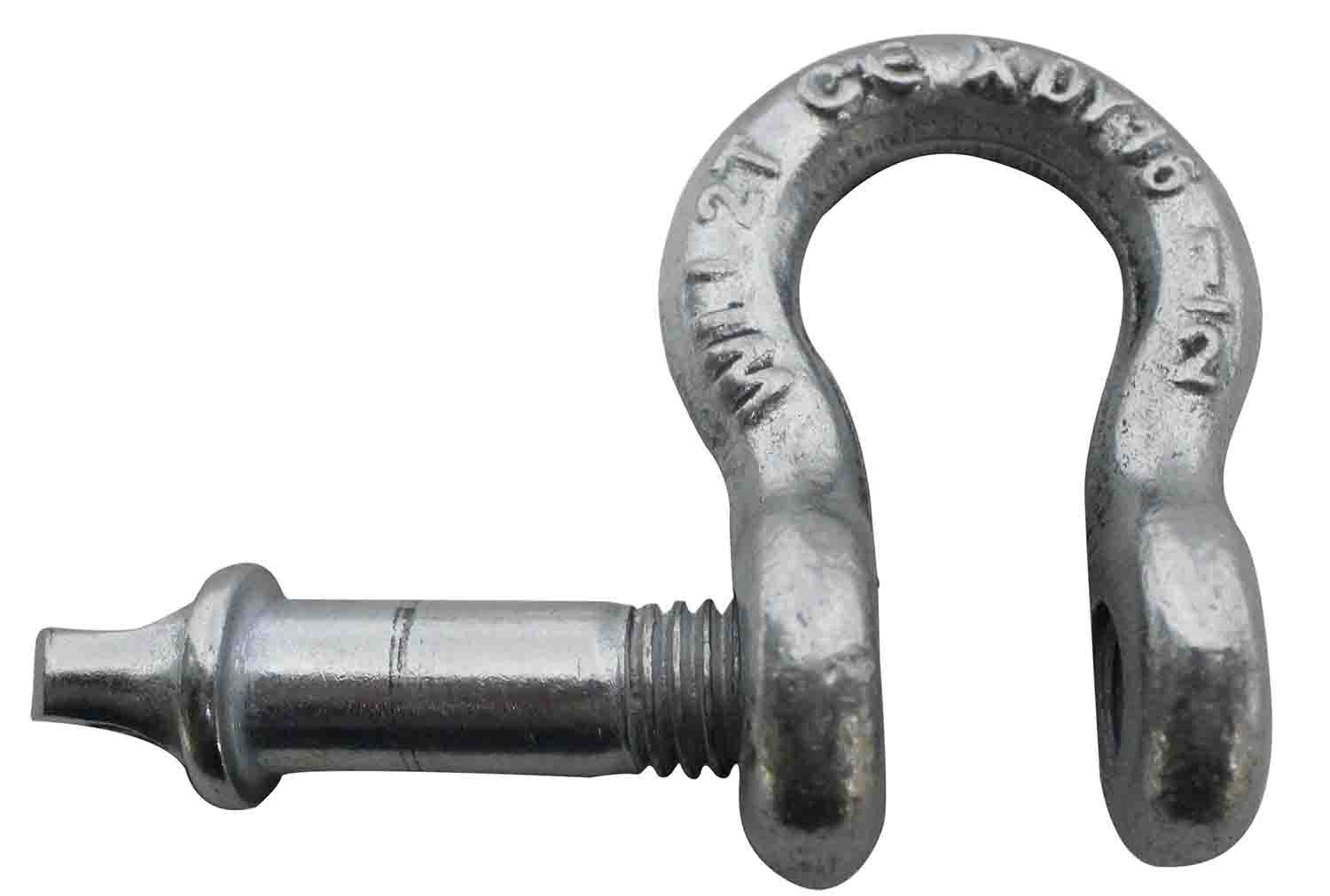 ProX XT-USHACKLE 2 Ton 1/2" Galvanized Screw Pin Anchor Shackle - Hollywood DJ