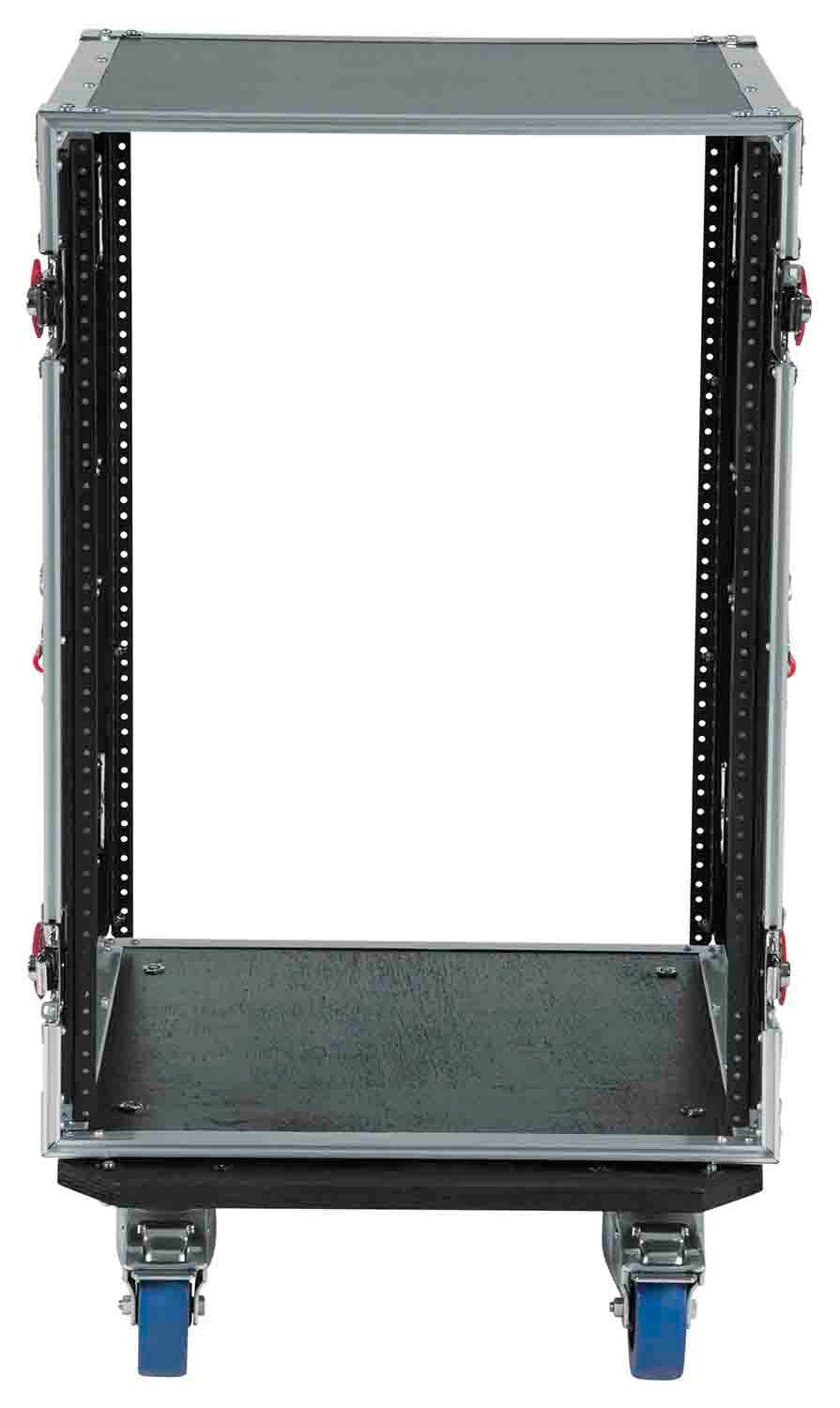 Gator Cases G-TOUR 16U CAST, 16U Standard Road Rack Case with Casters - Hollywood DJ