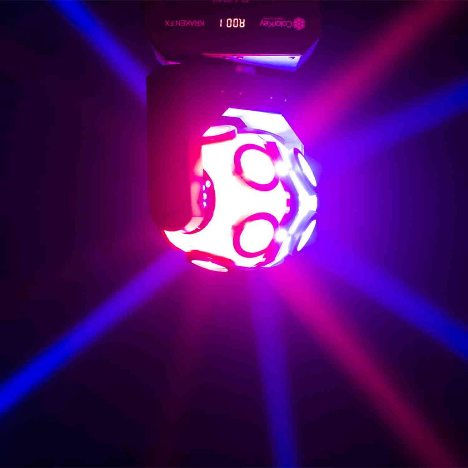 Colorkey CKU-1070 Kraken FX Energizing QUAD Color LED Effect Light with Built in Blinder - Hollywood DJ