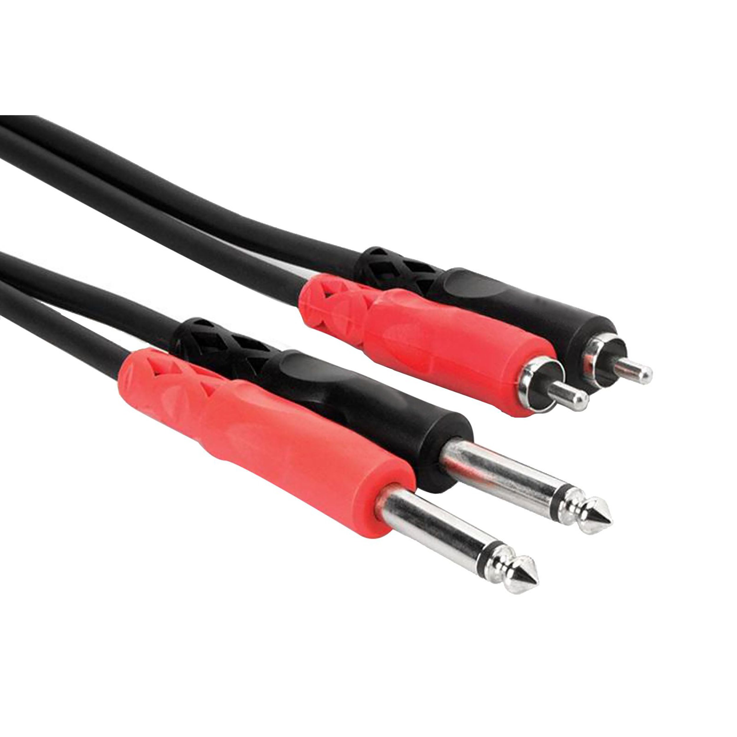 Accu-Cable RC4-12, Dual RCA to Dual 1/4" Cable 12 - Ft by Accu Cable