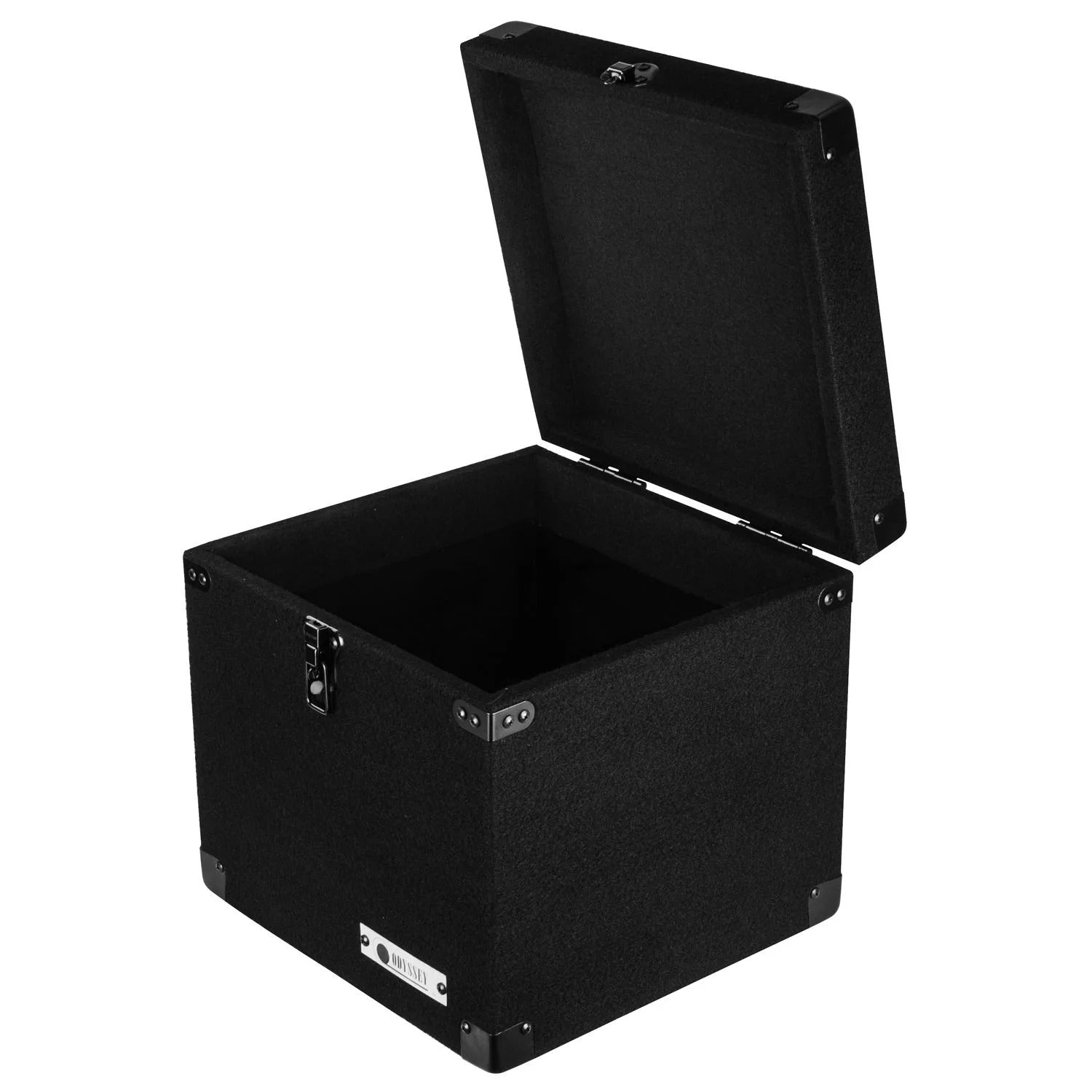 Odyssey CLP090E, Pack of 2 Carpeted DJ Cases with Detachable Lid for 90 LP Vinyl Records - Hollywood DJ