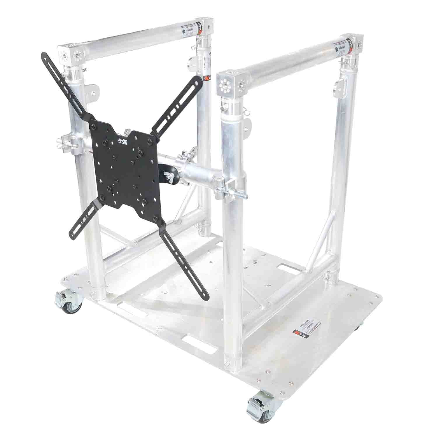 ProX XT-MMDJTV01, Modular Mobile Media DJ Station Booth for ProX XT-GRU Rapid Grid Modular System - Hollywood DJ