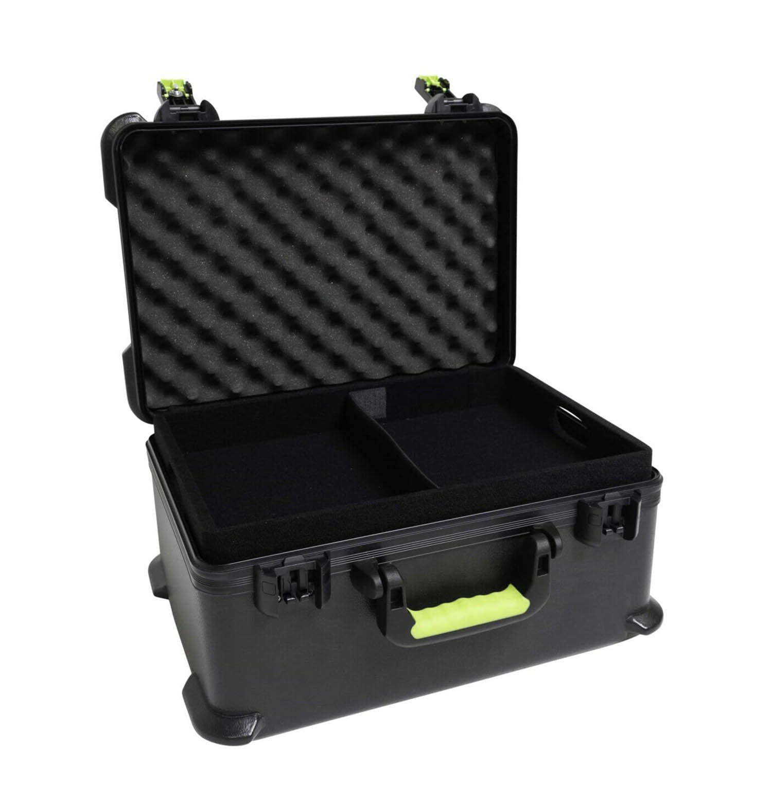 Shure MICCASEW07 Molded Case with Drops for 7 Wireless Microphones and TSA-Approved Latches - Hollywood DJ