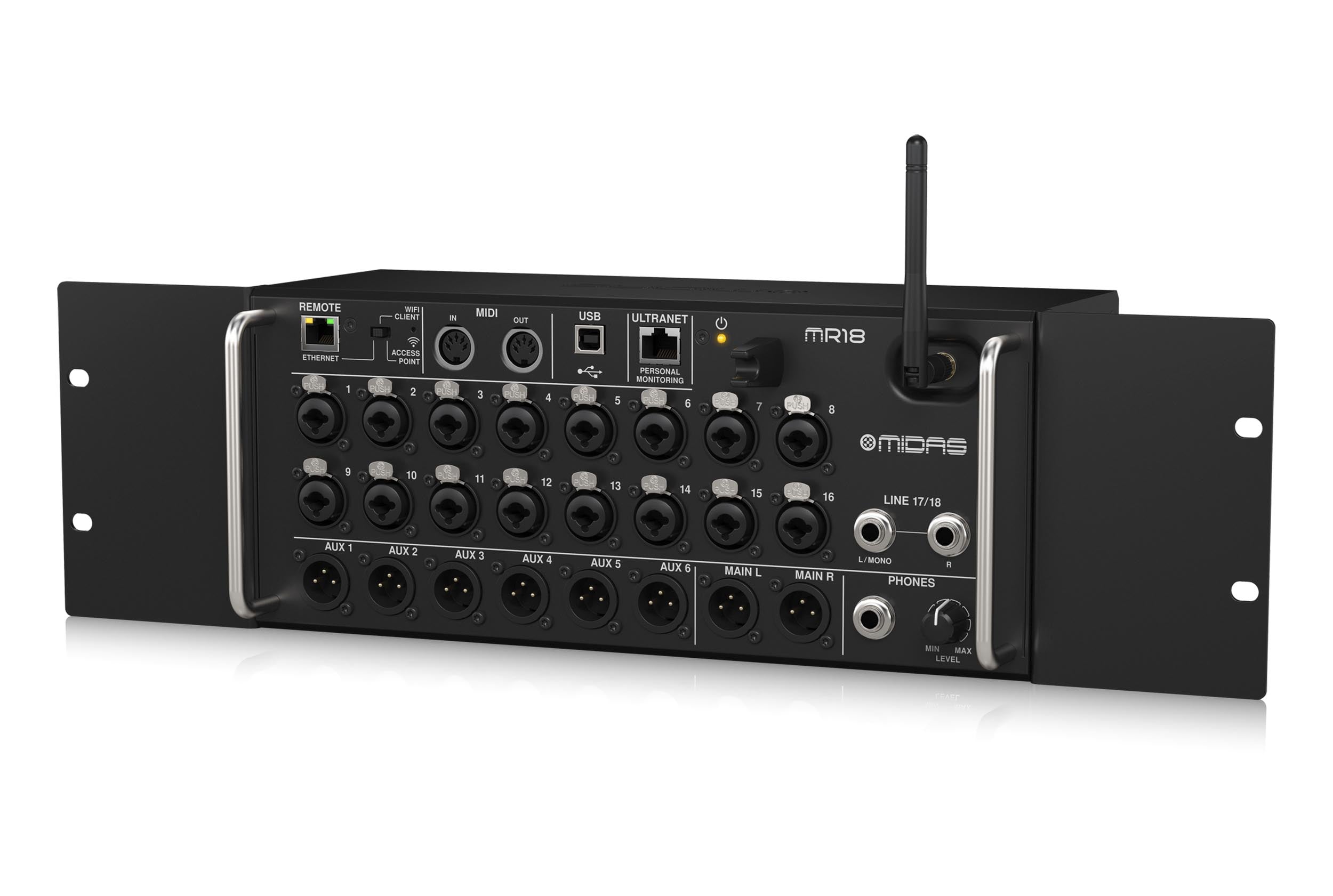 Midas MR18, 18 Input Digital Mixer for iPad/Android Tablets by Midas