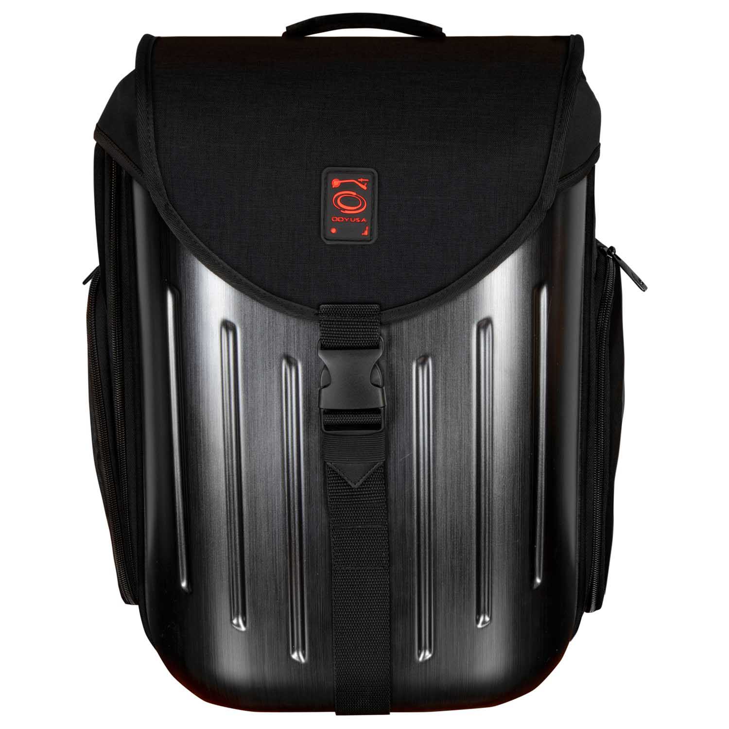 Odyssey BHS12BPBLK Hard Shell DJ Backpack - Black - Hollywood DJ