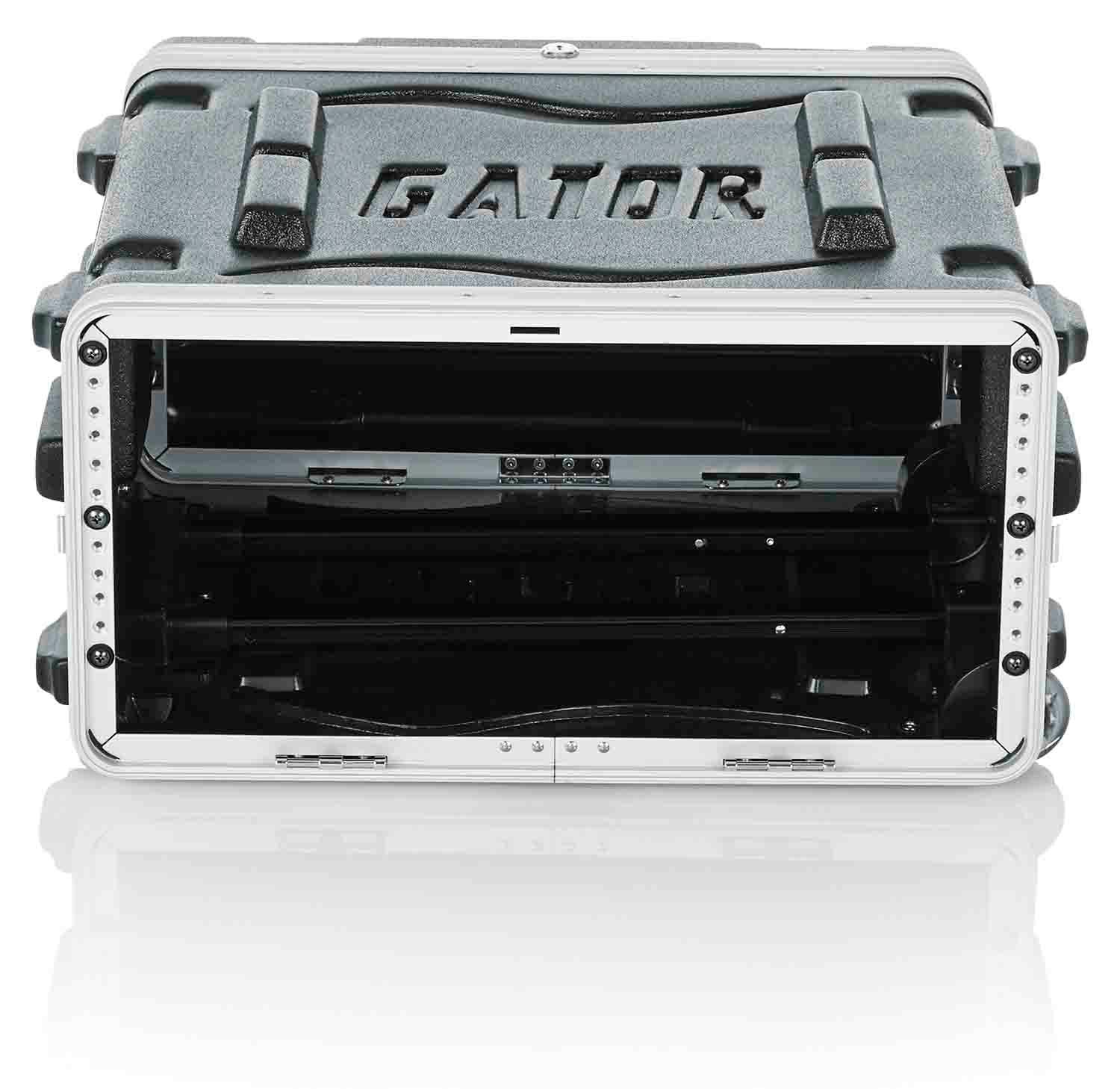 Gator Cases GRR-4L Rolling Molded 4U Rack Case - Hollywood DJ