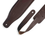 Levy's Leathers M26PD-DBR_DBR 3″ Top Grain Leather Guitar Strap - Dark Brown - Hollywood DJ