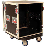 Gator Cases G-TOUR12UCA-24D, 12U Audio Road Rack Case with Casters - 24″ Deep - Hollywood DJ