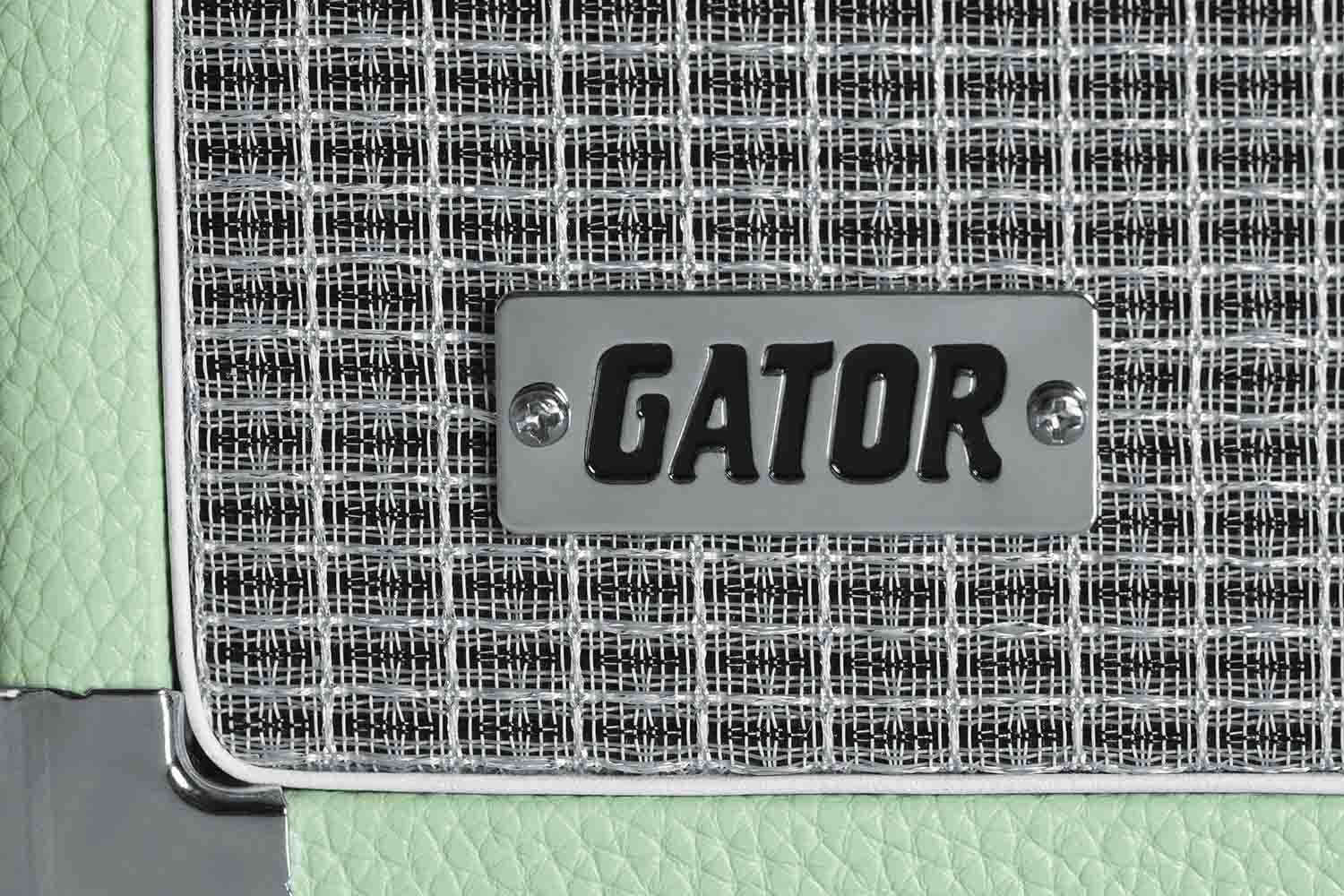 Gator Cases GR-RETRORACK-4SG Vintage Amp Vibe Rack Case - 4U Seafoam Green - Hollywood DJ