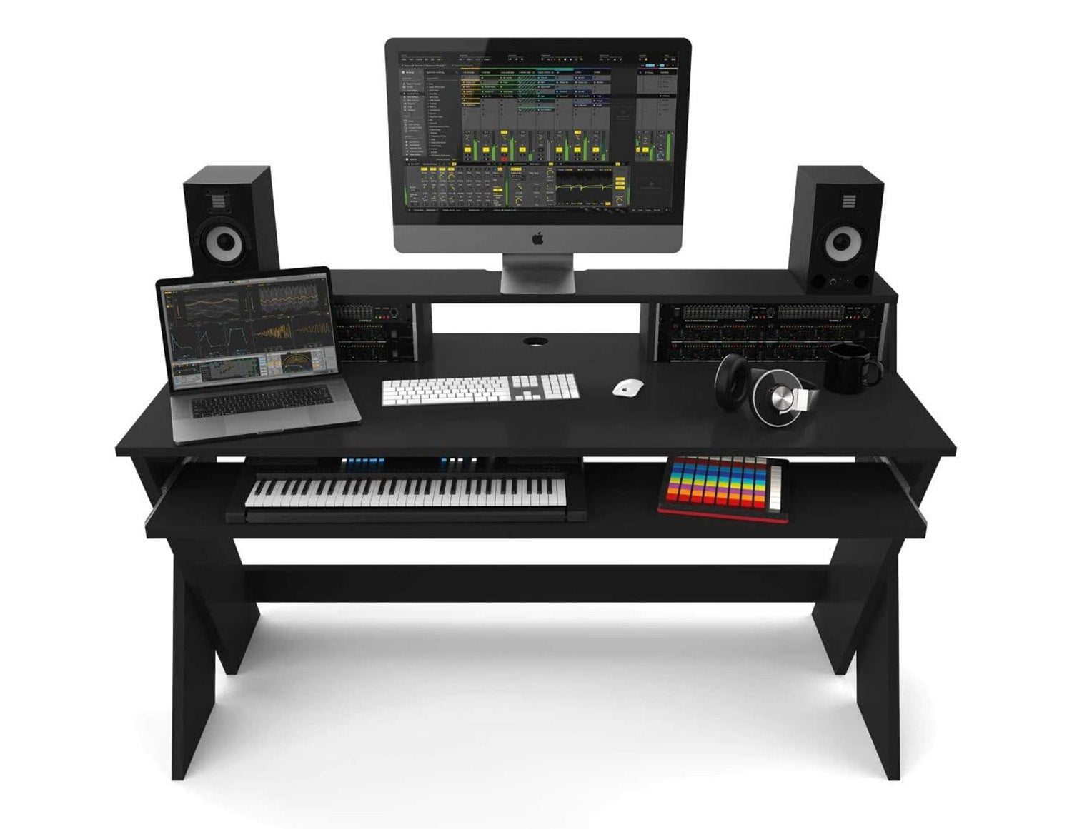 Glorious Sound Desk Pro for Professional Studio Workstation - Black - Hollywood DJ