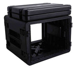 ProX XM-8U Watertight 6U Molded AMP Case - 18 Inch Front to Rear Rail Dept - Hollywood DJ