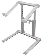 Odyssey LSTAND360MACSIL, Laptop Stand for Tablet or Laptop Folding DJ Stand Quick Setup - Silver - Hollywood DJ