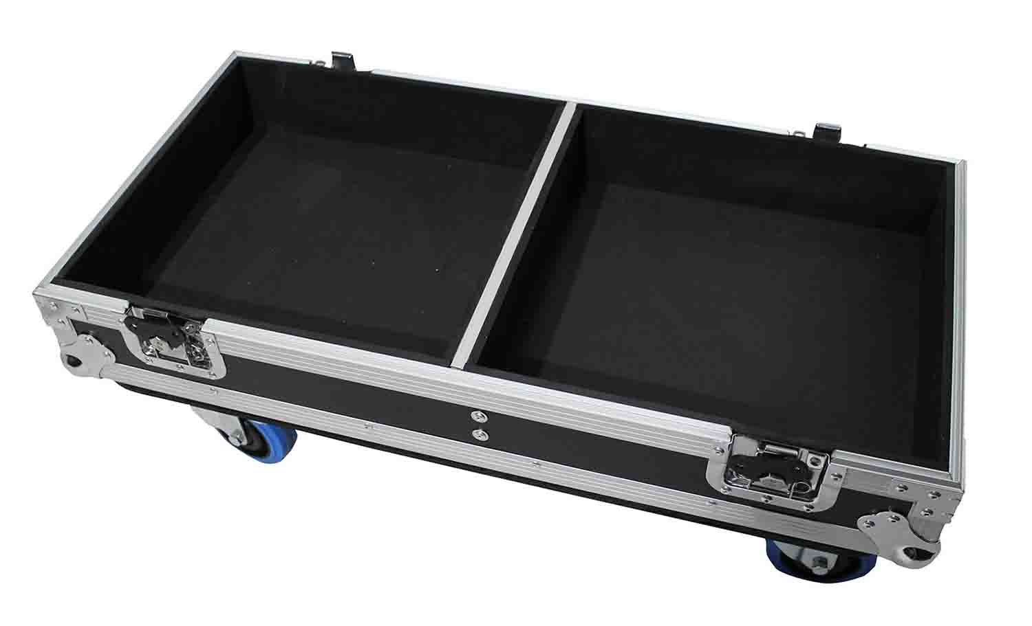 ProX X-RCF-NX45AX2W Dual ATA Style Speaker Flight Case For 2 RCF NX45A Loudspeakers - Hollywood DJ