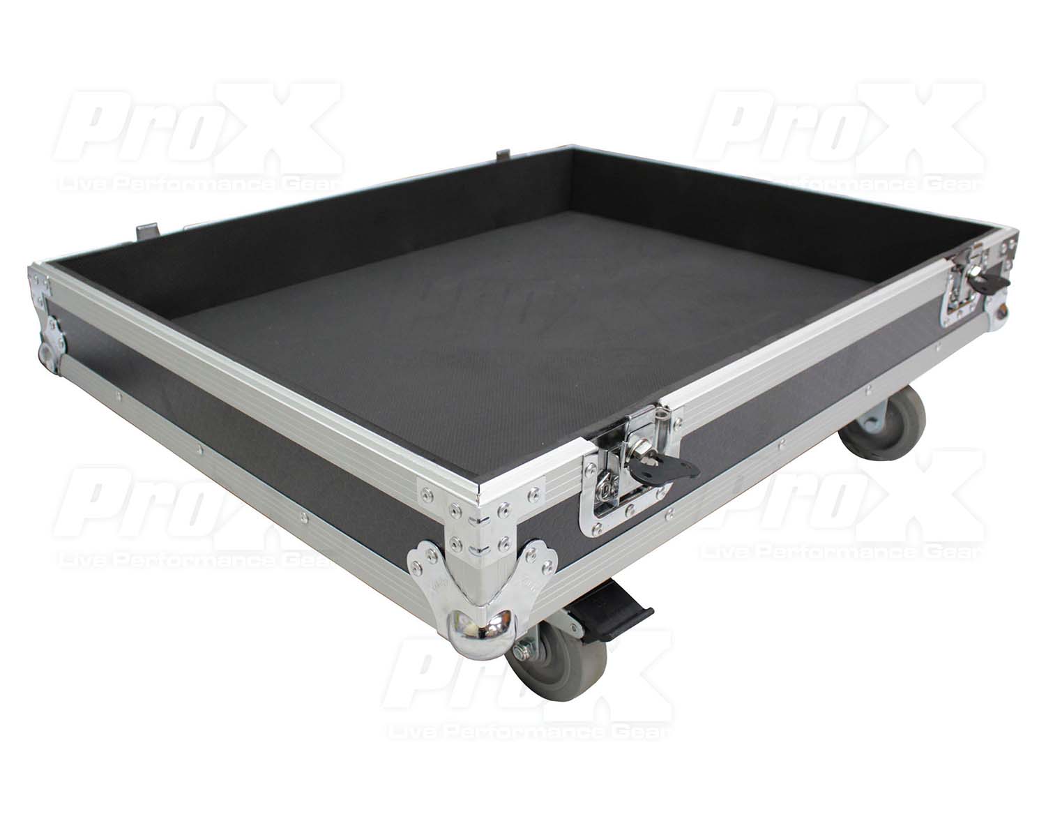 ProX X-RCF-SUB8004AS Flight Case for RCF SUB 8004-AS and RCF SUB 708-AS II Subwoofer Speakers with 4 Inch Wheels - Hollywood DJ