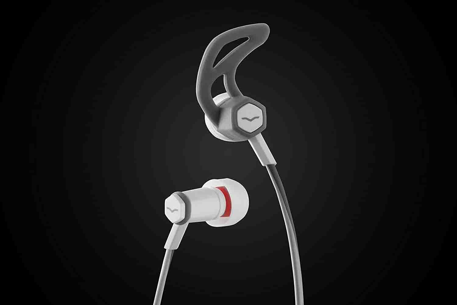 Roland FRZIWHITE Hybrid Sport Headphones with 3-Button Remote and Microphone - Hollywood DJ