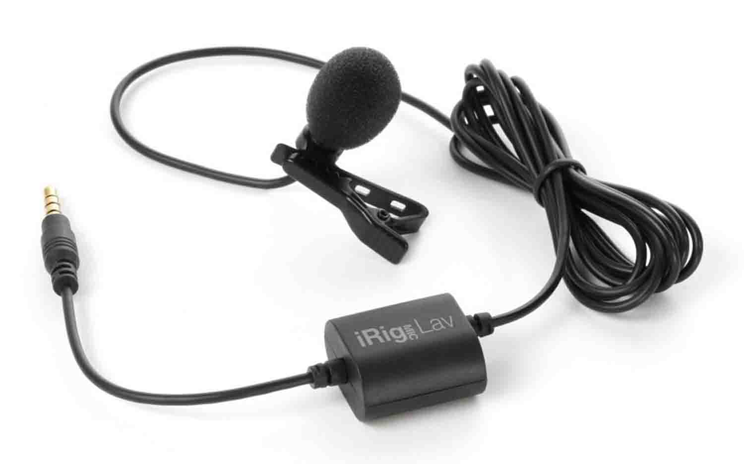 IK Multimedia iRig Mic Lav, Lavalier Microphone for Smartphones and Tablets with Foam Pop Shield - Hollywood DJ