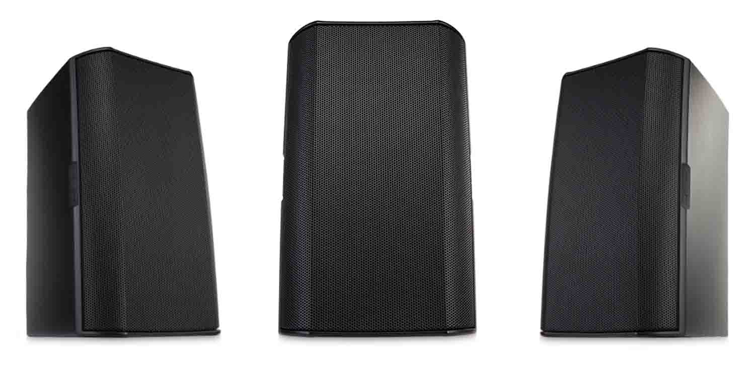 QSC AD-S6-BK 6.5 Inch Two-Way Surface Mount IP54 Passive Loudspeakers - Black - Hollywood DJ