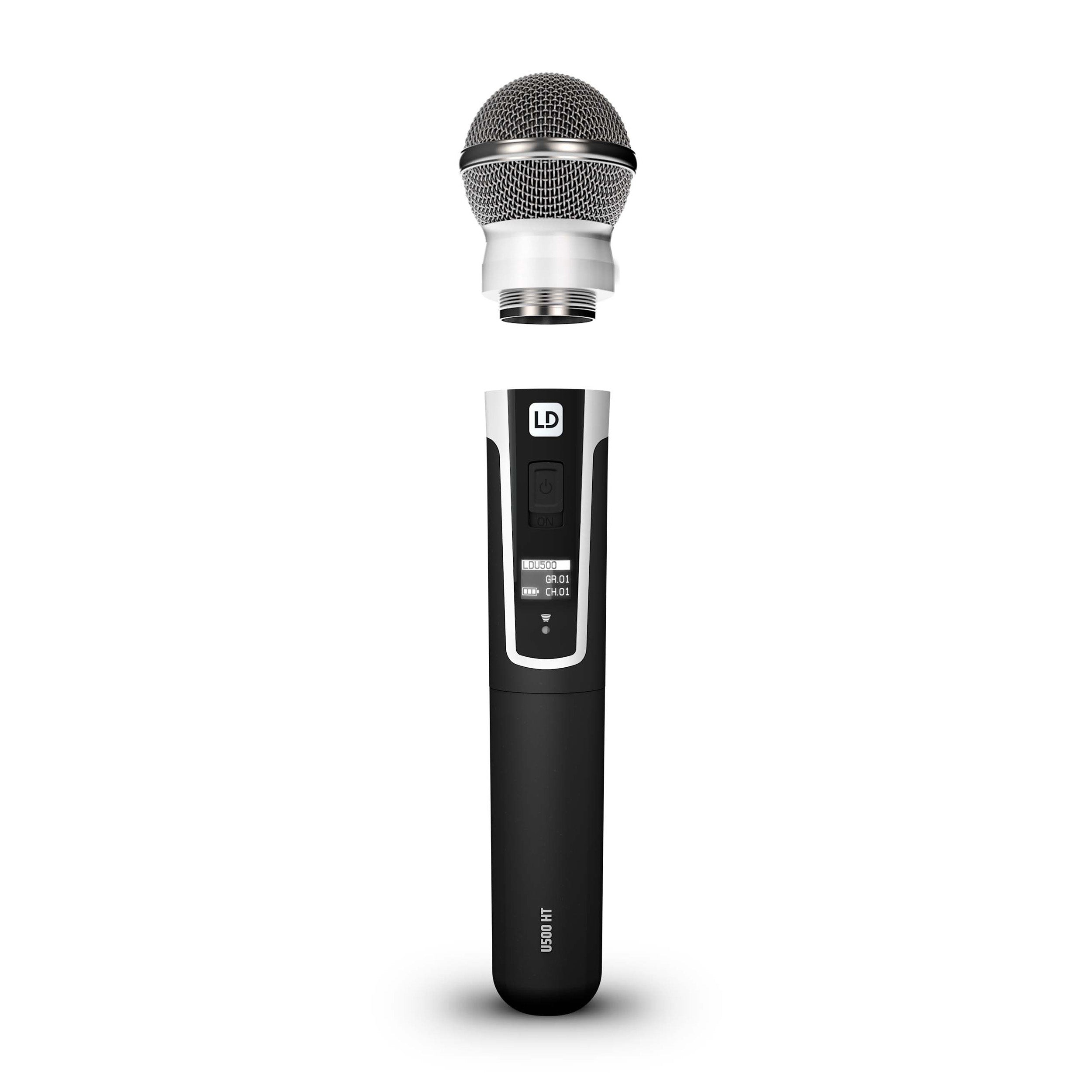 B-Stock: LD Systems U505 HHD, Wireless Microphone System with Dynamic Handheld Microphone, 514 - 542 MHz, US Power - Hollywood DJ