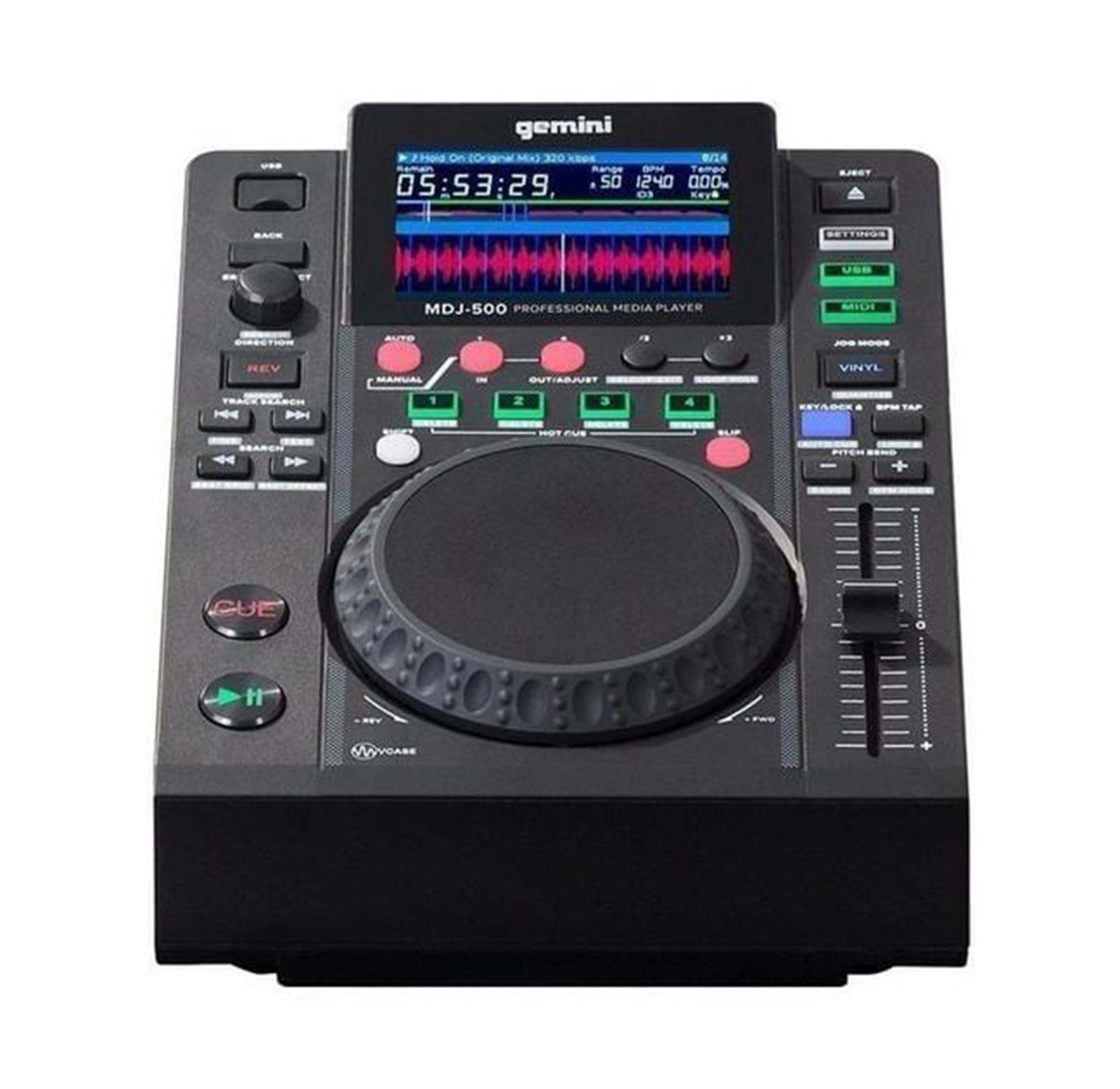 Gemini Sound MDJ-500 Professional Media Player - Hollywood DJ