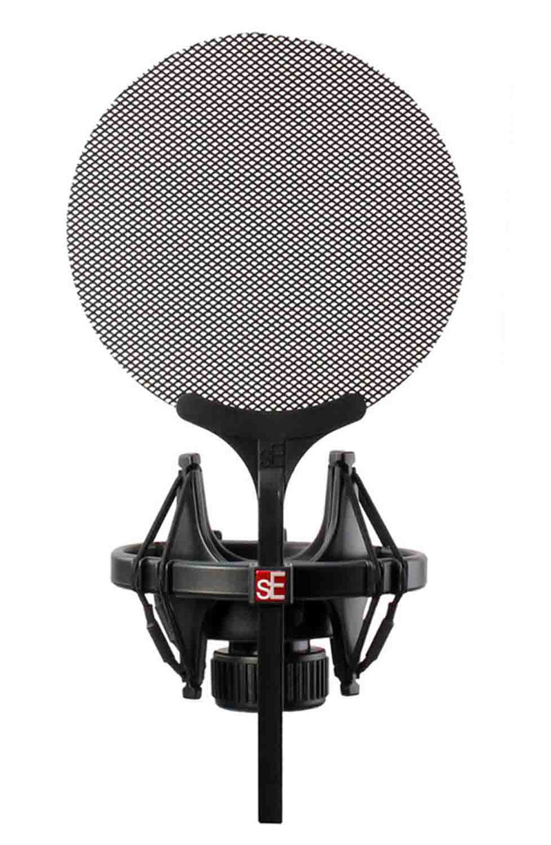 sE Electronics Isolation Pack Quick Release Shock Mount with Adjustable Pop Filter - Hollywood DJ
