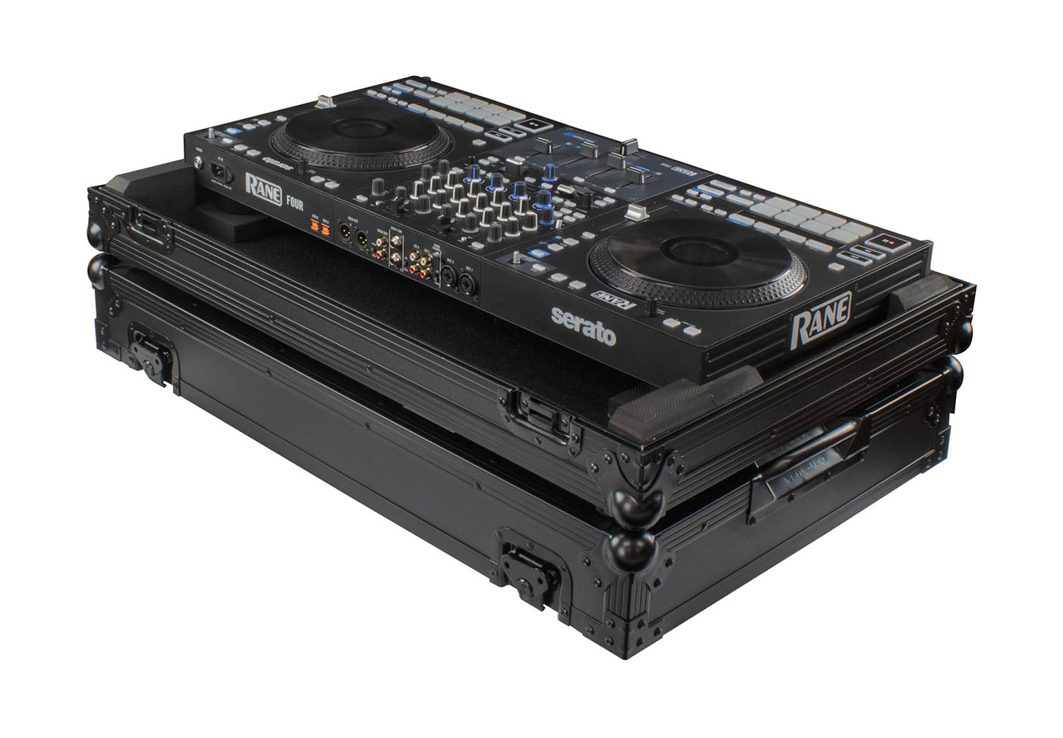 Odyssey FZRANE4WBL DJ Flight Case for Rane Four DJ Controller - Black label - Hollywood DJ