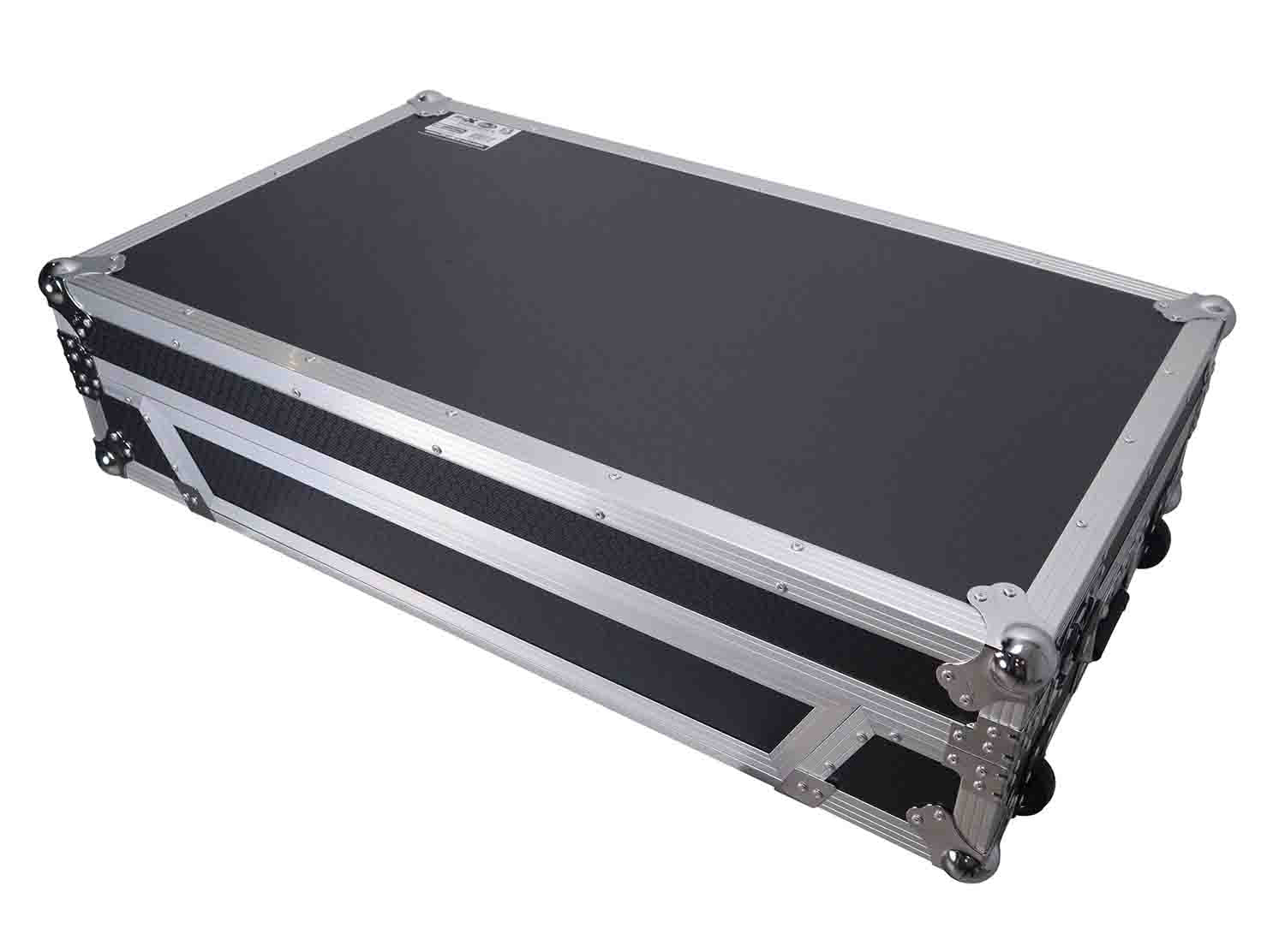 ProX XS-OPUSQUADW ATA Flight Style Road Case for Pioneer Opus Quad DJ Controller with 1U Rack Space and Wheels - Hollywood DJ