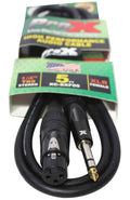 Prox XC-SXF05 Balanced 1/4" TRS-M to XLR-F High Performance Audio Cable - 5 Feet - Hollywood DJ