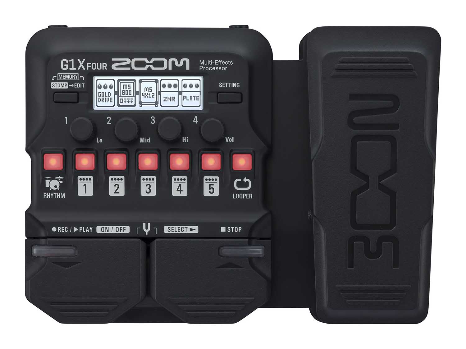 Zoom G1X FOUR Electric Guitar Multi Effect Pedal Zoom