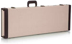 Gator Cases GW-JM ELEC Deluxe Wood Case for Standard Electric Guitars - Journeyman Burlap Exterior - Hollywood DJ