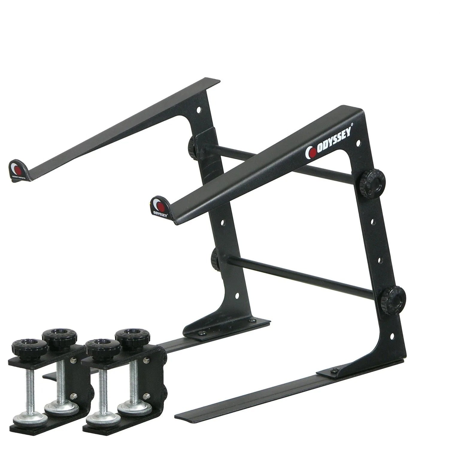 Odyssey LSTAND, DJ Table Top Laptop Stand with Clamps - Black Odyssey
