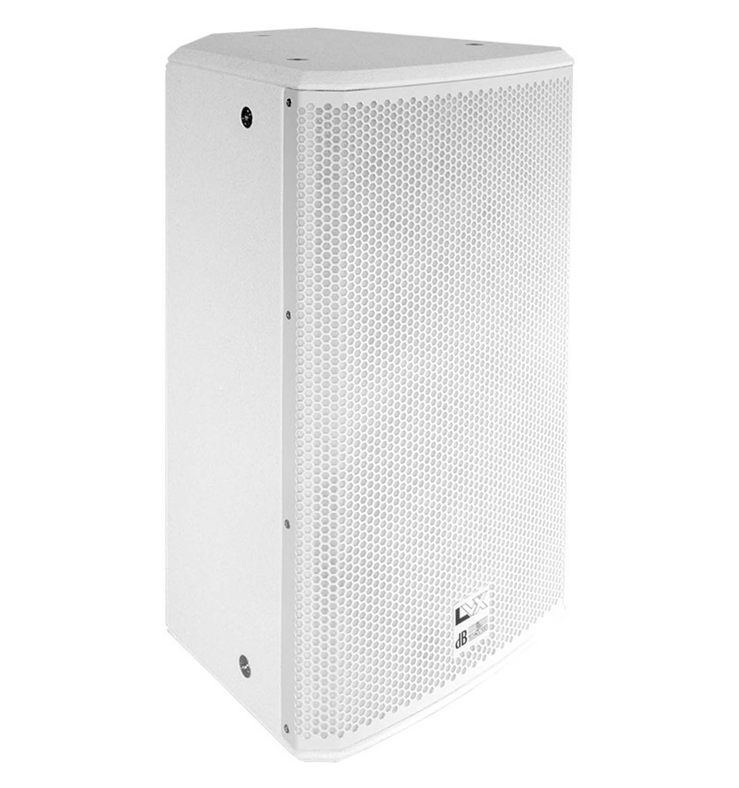 dB Technologies LVX 10W, 10" 2-Way Active Speaker 400W - White - Hollywood DJ