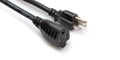 Hosa PWX-415, NEMA 5-15R to NEMA 5-15P Power Extension Cord, 15 Feet - Hollywood DJ