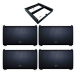 QSC LA112, 12" Powered Line Array Loudspeaker Package with Array Frame by QSC