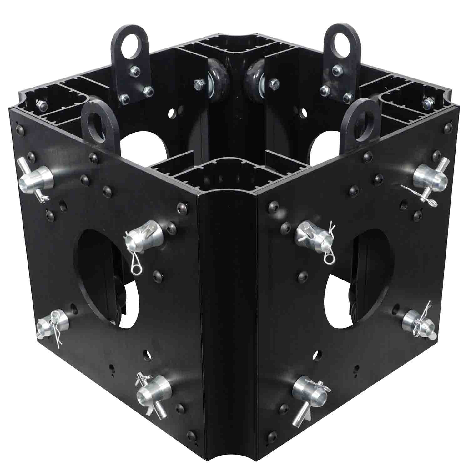 ProX XT-BLOCK-BLK Black Ground Support Sleeve Block for F34 Truss Systems - Hollywood DJ