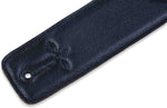Levy's Leathers DM1SG-BLK 2.5-inch Leather Strap with Embroidery - Black - Hollywood DJ