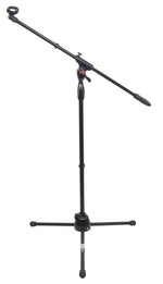 ProX T-MIC09 Pro Tripod Microphone Concert Musician DJ Stand with Boom and Mic Clip - 6 Feet - Hollywood DJ