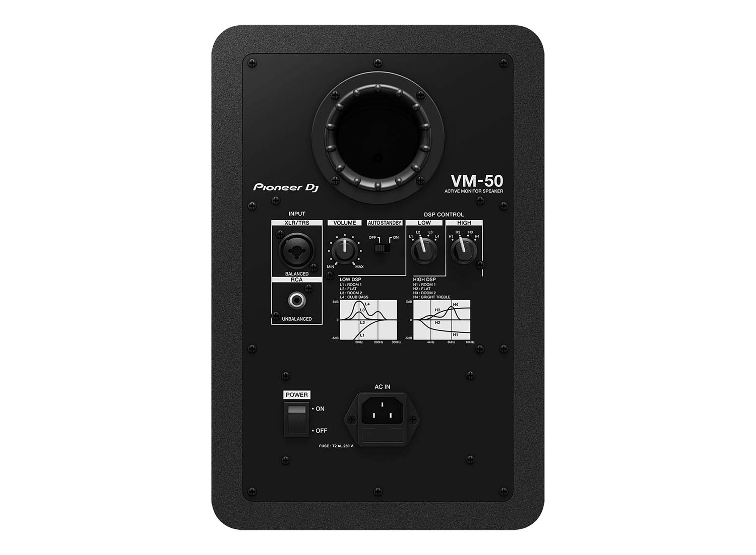 Pioneer DJ VM-50, 5” Active Studio Monitor Speaker - Black - Hollywood DJ