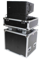 ProX X-RCF-HDL10AX2W Flight Case for 2x RCF HDL 10-A Line Array Speakers with 4-inch Wheels - Hollywood DJ